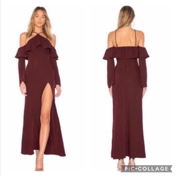 MAJORELLE Dresses & Skirts - Majorelle Carson dress off shoulder front slit S